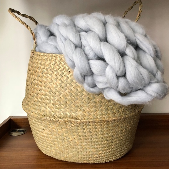 Homei Decor Chunky Merino Wool Throw Blanket - Picture 4 of 4